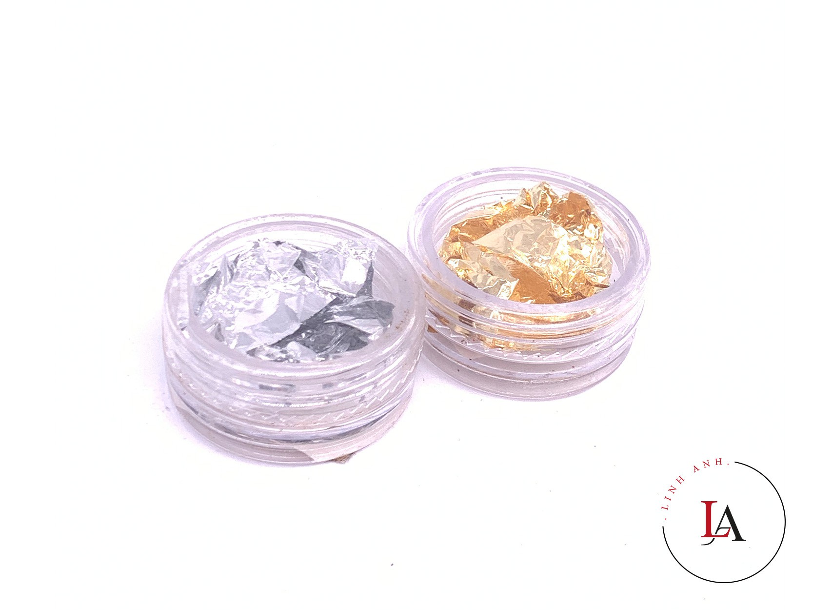 Giấy bạc làm nail hũ tròn